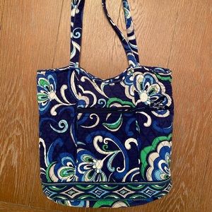 Vera Bradley Navy Paisley Tote